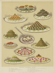 Plats de déjeuner artistiques