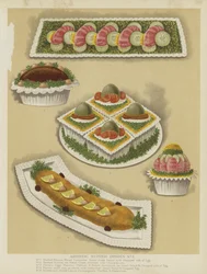 Plats de souper artistiques