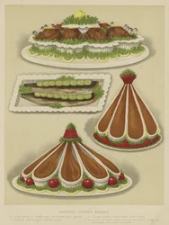 Plats de souper artistiques