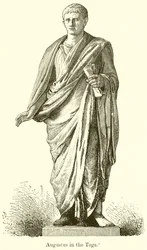 Auguste en toge