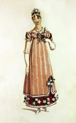 Robe de bal, planche de mode de l