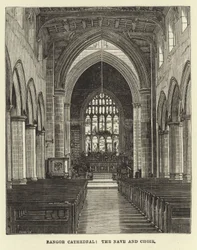 Cathédrale de Bangor, la nef et le chœur