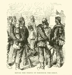 Devant la statue de Frédéric le Grand, mai 1871