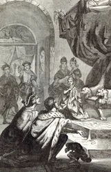 Fiançailles de la princesse française avec Richard II, illustration de 