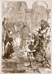 Fiançailles de la princesse Isabelle avec Richard, illustration de Cassells Illustrated History of England
