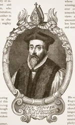 Évêque Hooper, illustration de The Church of England: A History for the People par H.D.M. Spence-Jones