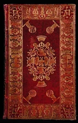 Livre relié par le franc-maçon William Lubbock (fl. 1792-1822) (maroquin rouge et or)
