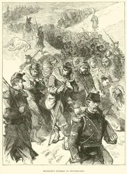 Retraite de Bourbaki en Suisse, janvier 1871