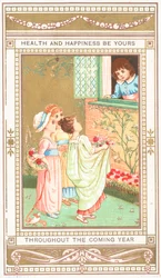 Garçon parlant à des filles depuis une fenêtre