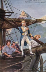 Le capitaine Cook circumnaviguant la Nouvelle-Zélande, 1769