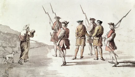 Capture du rebelle, Simon Fraser, Lord Lovat (1667?-1747)