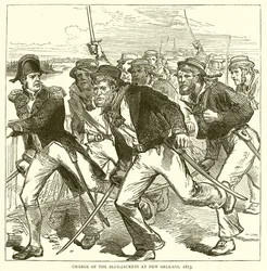 Charge des Blue-Jackets à la Nouvelle-Orléans, 1815