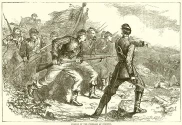 Charge des fédéraux à Corinth