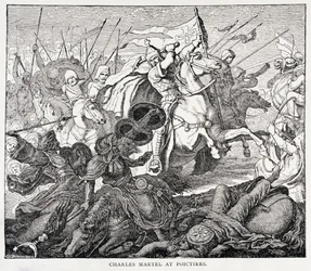 Charles Martel (c.688-741) à Poitiers, de L