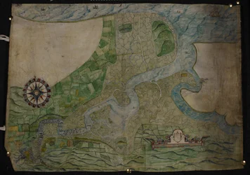 Carte du cours de la rivière Medway de Rochester à The Nore