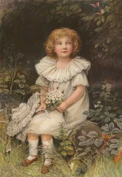 Enfant et papillons