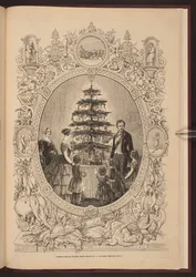 Arbre de Noël au château de Windsor, dans le supplément de Noël de 