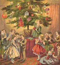 Arbre de Noël et cadeaux de Noël