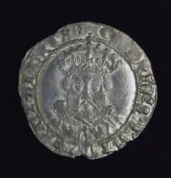 Pièce de monnaie portant la tête de Henry VIII
