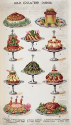 Plats de collation froide, de 