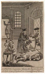 Le colonel Blood et ses compagnons volant les joyaux de la couronne