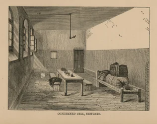 Cellule des condamnés à la prison de Newgate