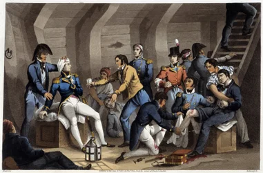 Cockpit dans « Anecdotes et incidents historiques, militaires et navals survenus aux armes de la Grande-Bretagne et de ses alliés, se terminant à Waterloo » d