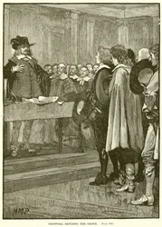 Cromwell refusant la couronne