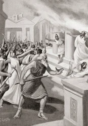 Cylon de Crotone menant une révolte contre les Pythagoriciens, vers 509 av. J.-C., de Hutchinson