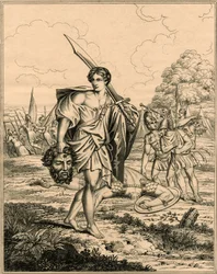 David avec la tête de Goliath