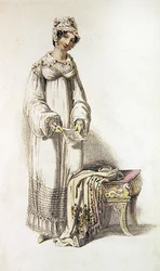 Robe de jour, planche de mode de l