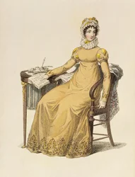 Robe de jour, planche de mode de Ackermann