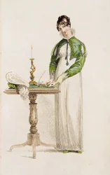 Robe de jour, planche de mode de Ackermann