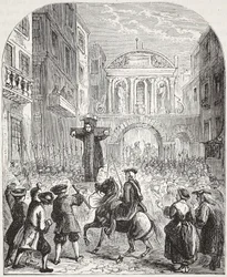 Defoe au pilori à Temple Bar