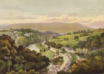 Derbyshire, Matlock, depuis les Hauteurs d
