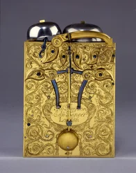 Détail de The Barnard Tompion, Tompion et Banger, Londres, No. 460, horloge à carillon, vers 1708