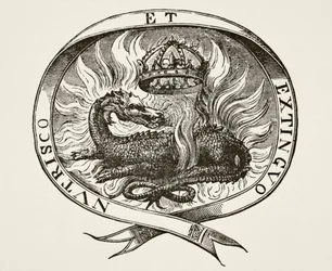 Emblème de François Ier, 1878