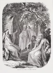 Druides dans le bosquet sacré, de L