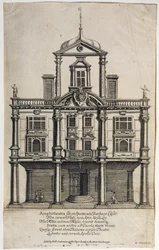 Théâtre des Ducs, Dorset Gardens, gravé par W. Sherwin, 1673