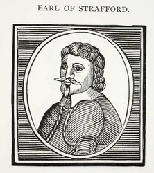 Comte de Strafford, illustration de Chap-books du XVIIIe siècle par John Ashton, pub. 1882