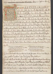 Egerton MS 2849, Membrane III, vers 1225-30 (vélin)