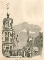 Boule de temps électrique et horloge, ouest Strand, Londres
