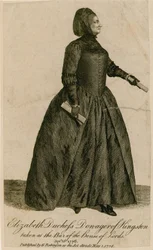 Élisabeth Duchesse Douairière de Kingston prise au barreau de la Chambre des Lords