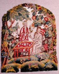 Chaise brodée, vers 1700