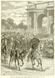 Entrée de Napoléon et Victor Emmanuel à Milan