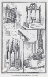 Baptistères célèbres dans les églises anglaises