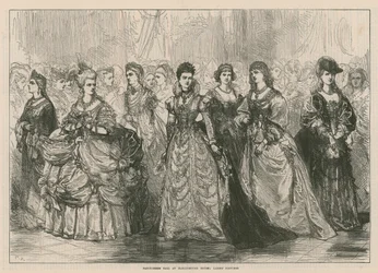 Bal costumé à Marlborough House - Costumes des dames
