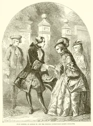 Première rencontre de George III et de la princesse (plus tard reine) Charlotte