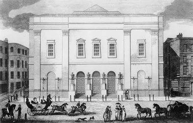 Vue de face du Théâtre Royal Drury Lane