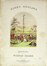 Couverture de la partition musicale pour Merry England, une quadrille par Wilhelm Keller